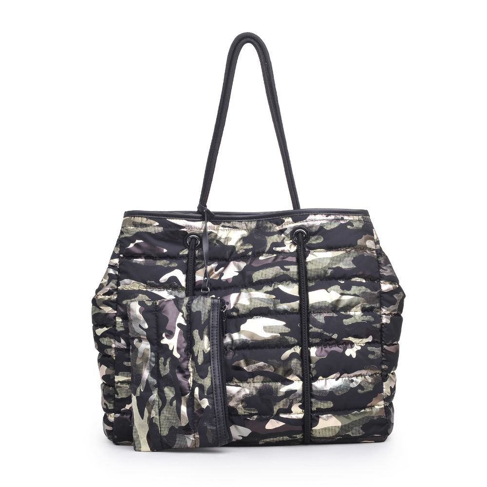 Product Image of Urban Expressions Mia Tote 840611174147 View 1 | Green Gold Camo