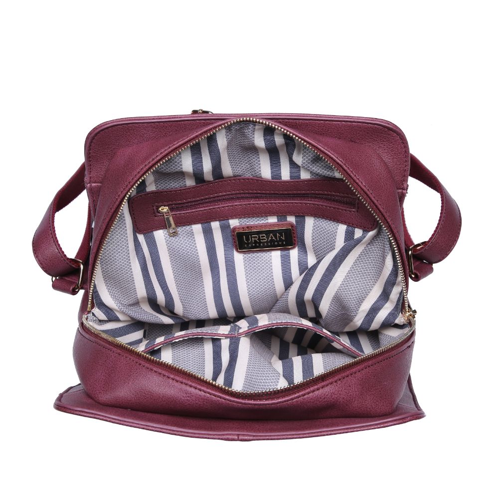 Product Image of Urban Expressions Mick Backpack NA-840611164384 View 4 | Burgundy