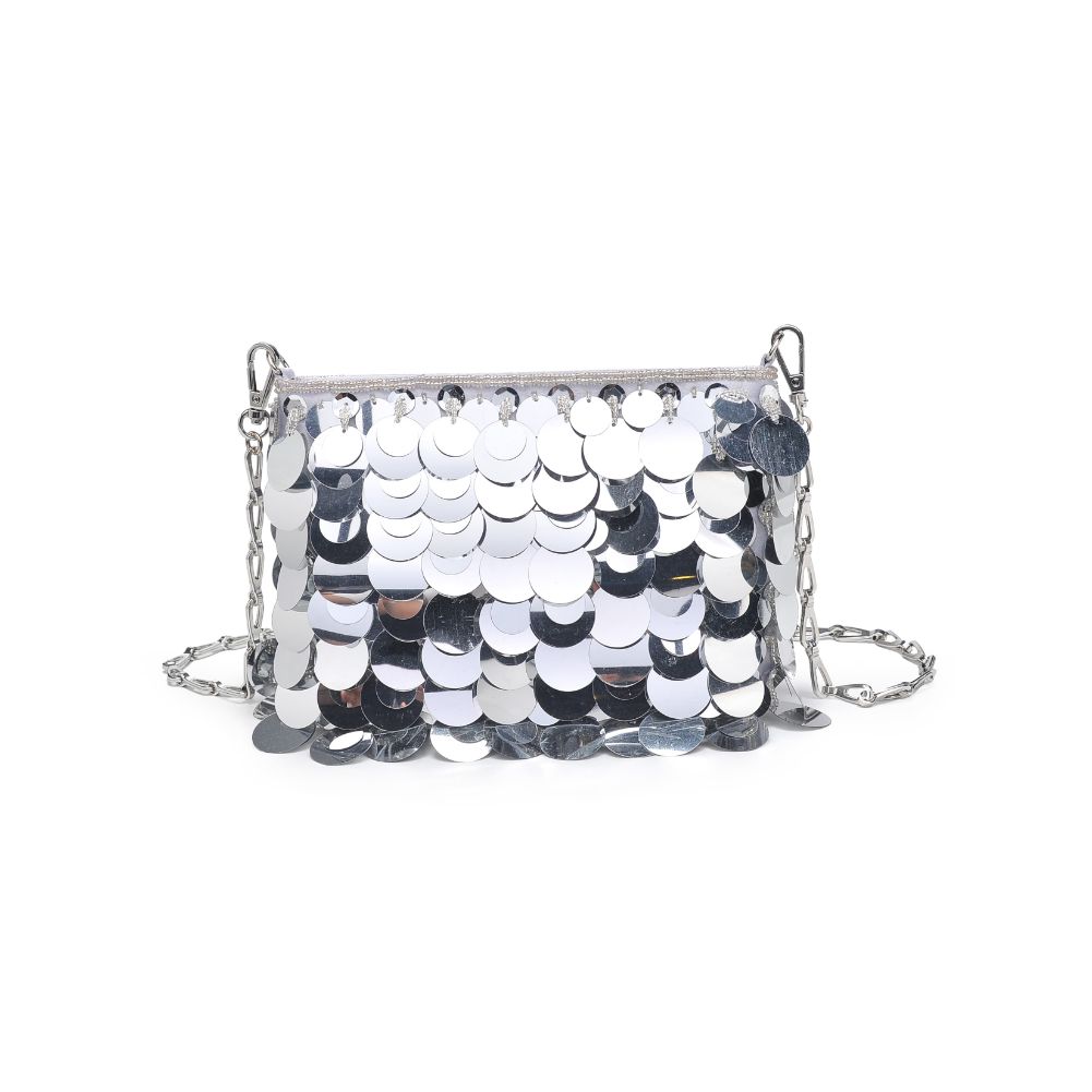 Product Image of Urban Expressions Gemma Evening Bag 840611113900 View 5 | Silver