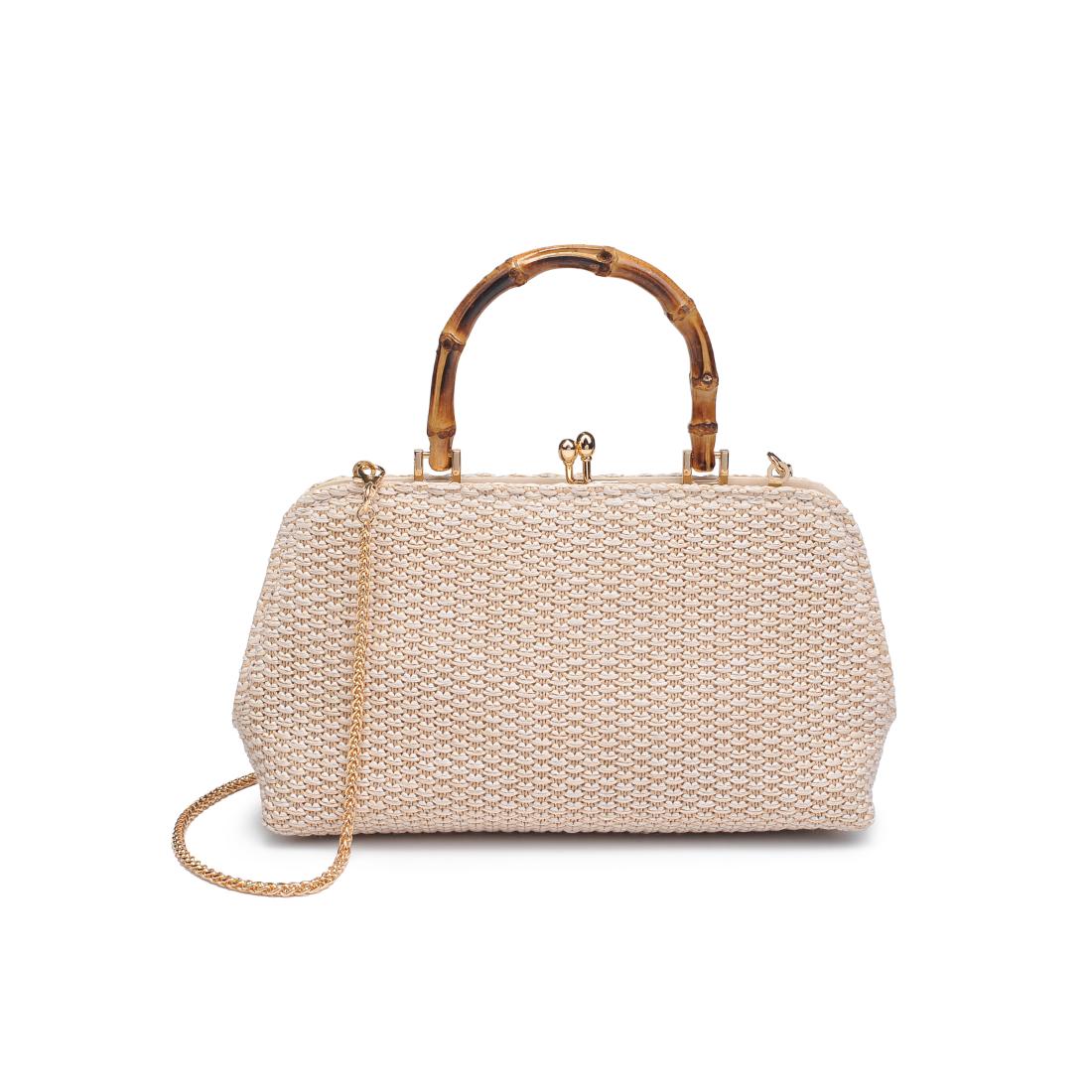 Product Image of Urban Expressions Lucy - Straw Crossbody 840611154385 View 1 | Ivory