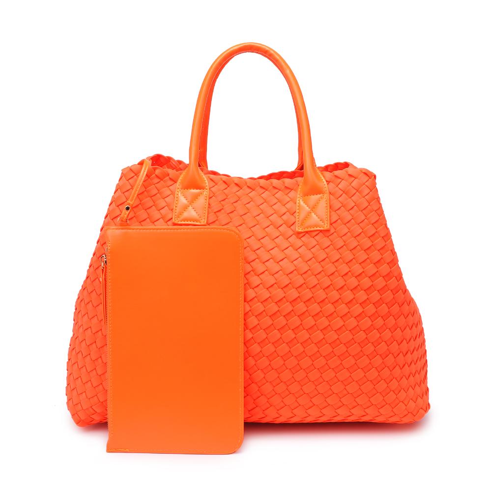 Product Image of Urban Expressions Ithaca - Woven Neoprene Tote 840611107893 View 5 | Orange