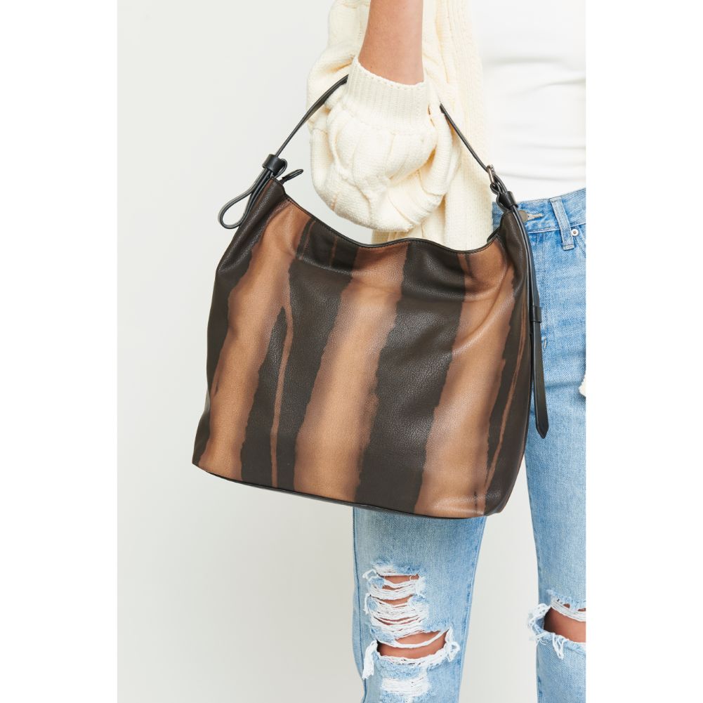 Woman wearing Brown Urban Expressions Keene Hobo 840611122513 View 1 | Brown