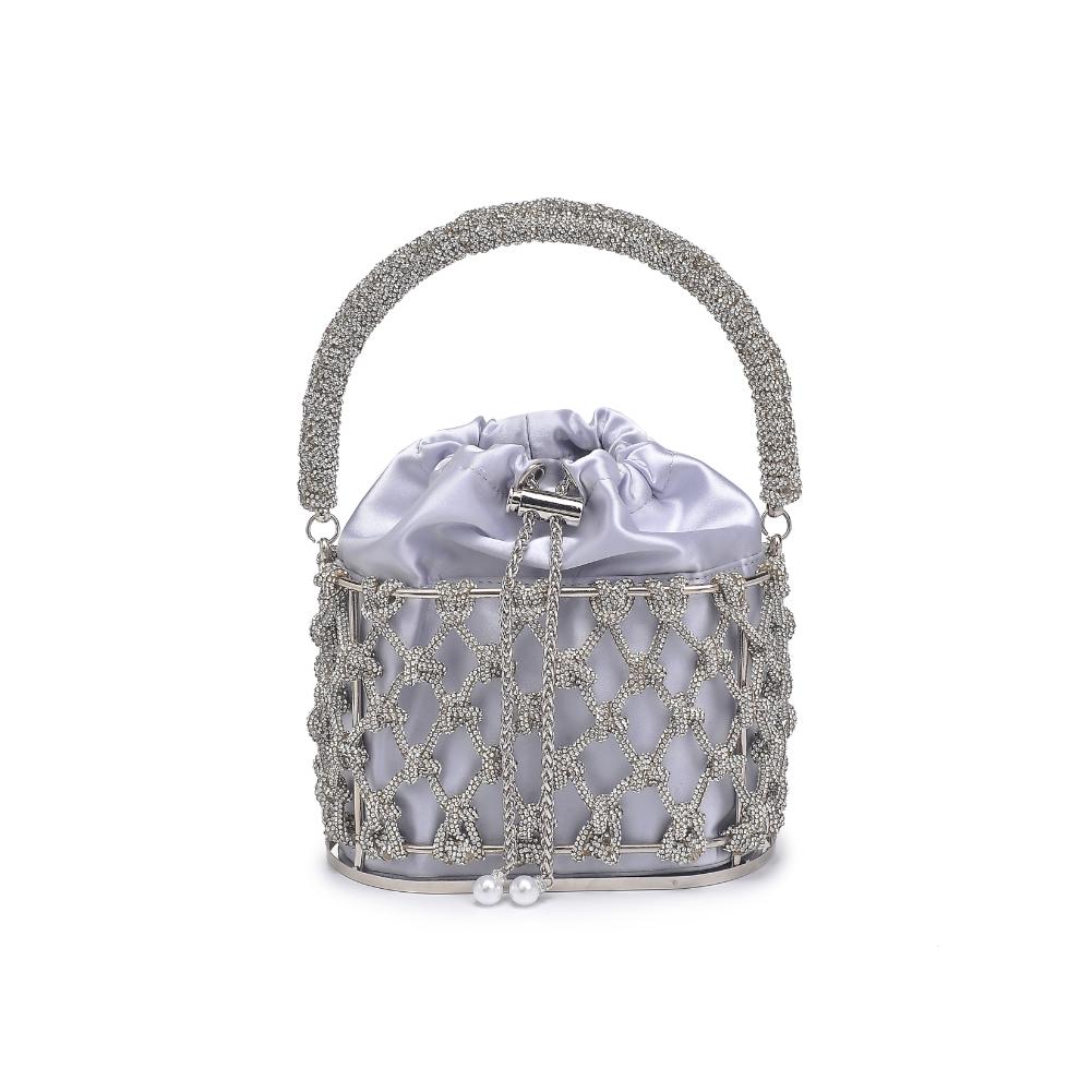 Product Image of Urban Expressions Lucille Evening Bag 840611132666 View 5 | Silver