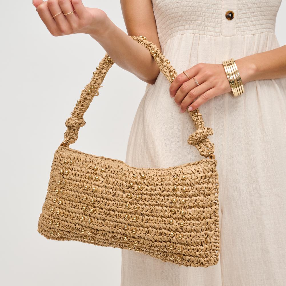 Woman wearing Natural Urban Expressions Clarissa Shoulder Bag 840611129918 View 1 | Natural