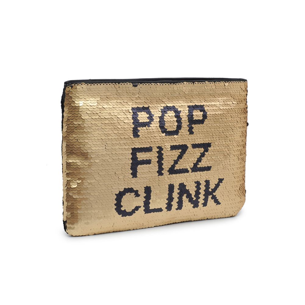 Product Image of Urban Expressions Message Reversible Sequin Evening Bag 818209012508 View 6 | Pop Fizz Clink