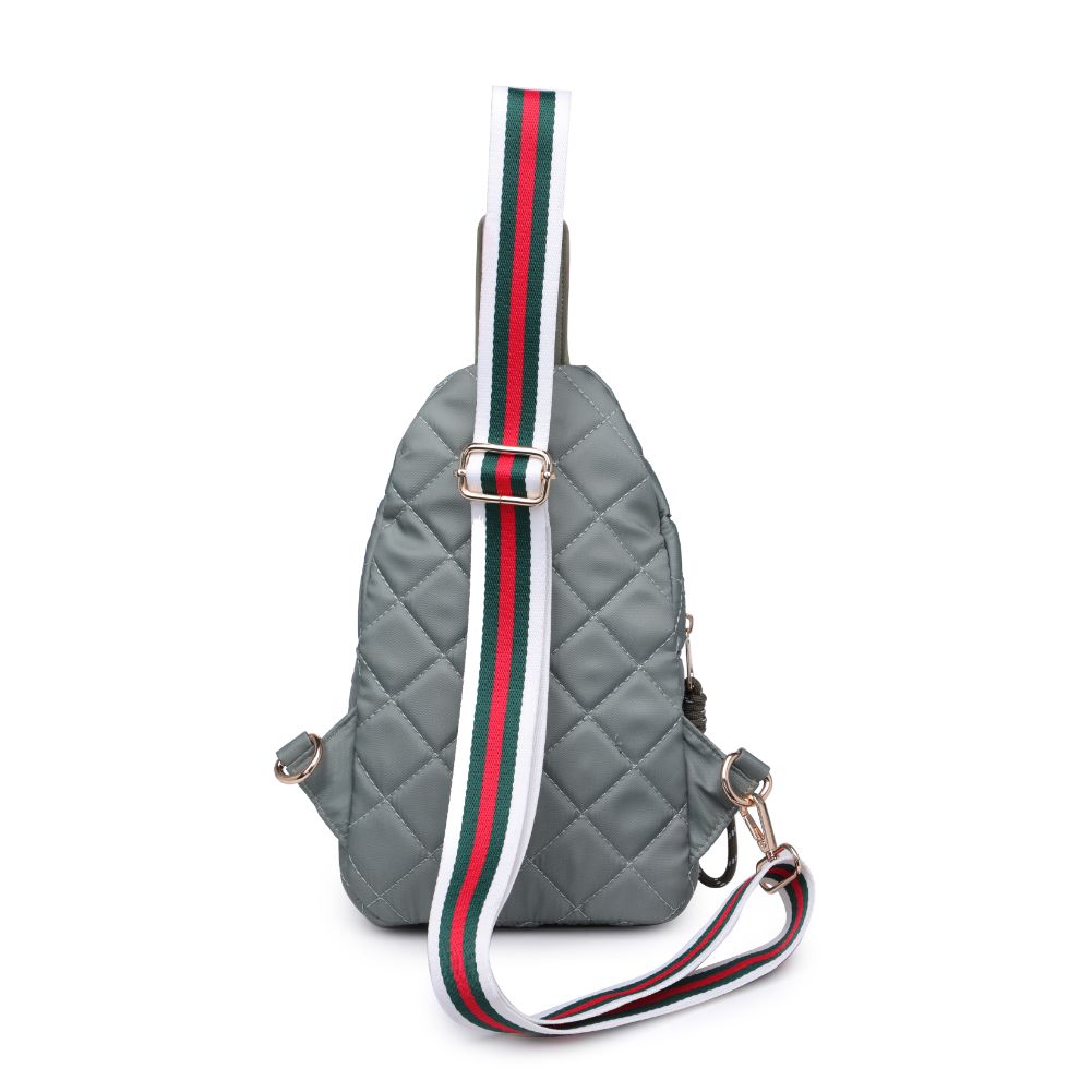 Product Image of Urban Expressions Ace - Quilted Nylon Sling Backpack 840611104540 View 7 | Sage