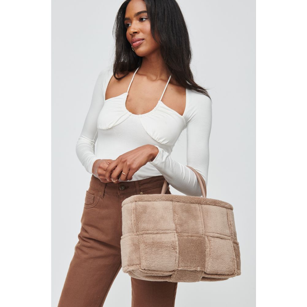 Woman wearing Natural Urban Expressions Malvina Tote 840611102683 View 1 | Natural