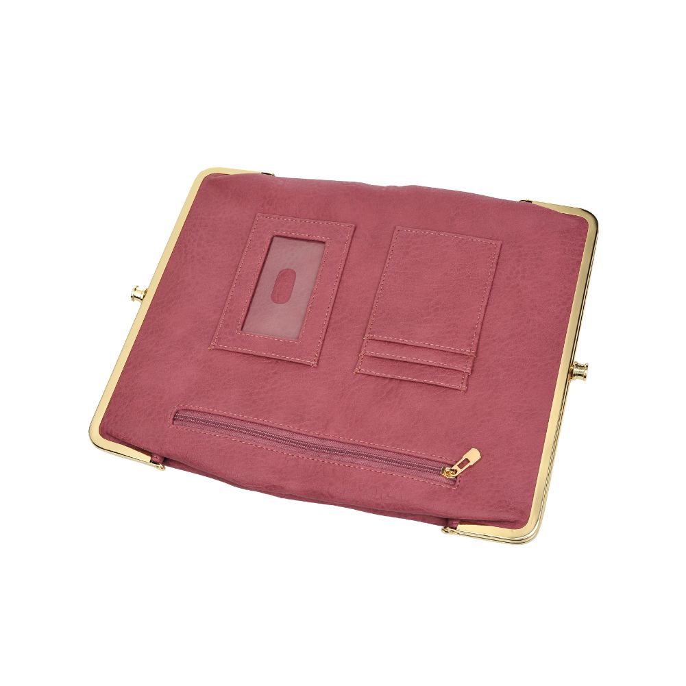 Woman wearing Mauve Urban Expressions Sandra Wallet NA-840611151636 View 2 | Mauve