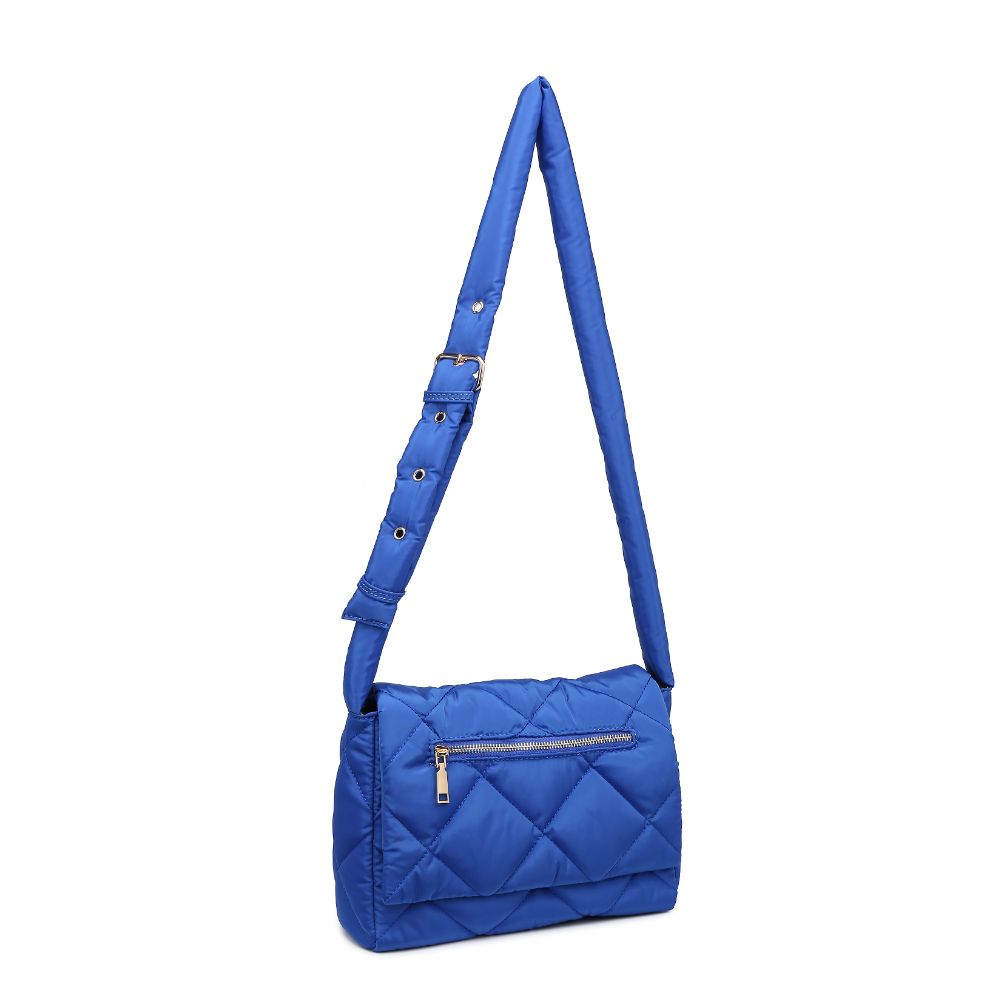 Product Image of Urban Expressions Carson - Quilted Nylon Crossbody 840611114495 View 7 | Cobalt