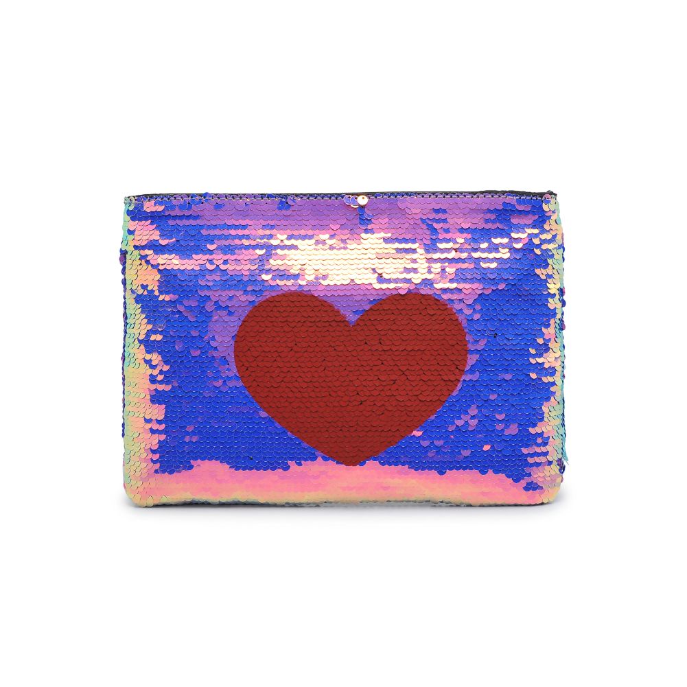 Product Image of Urban Expressions Message Reversible Sequin Evening Bag 818209012515 View 5 | Heart