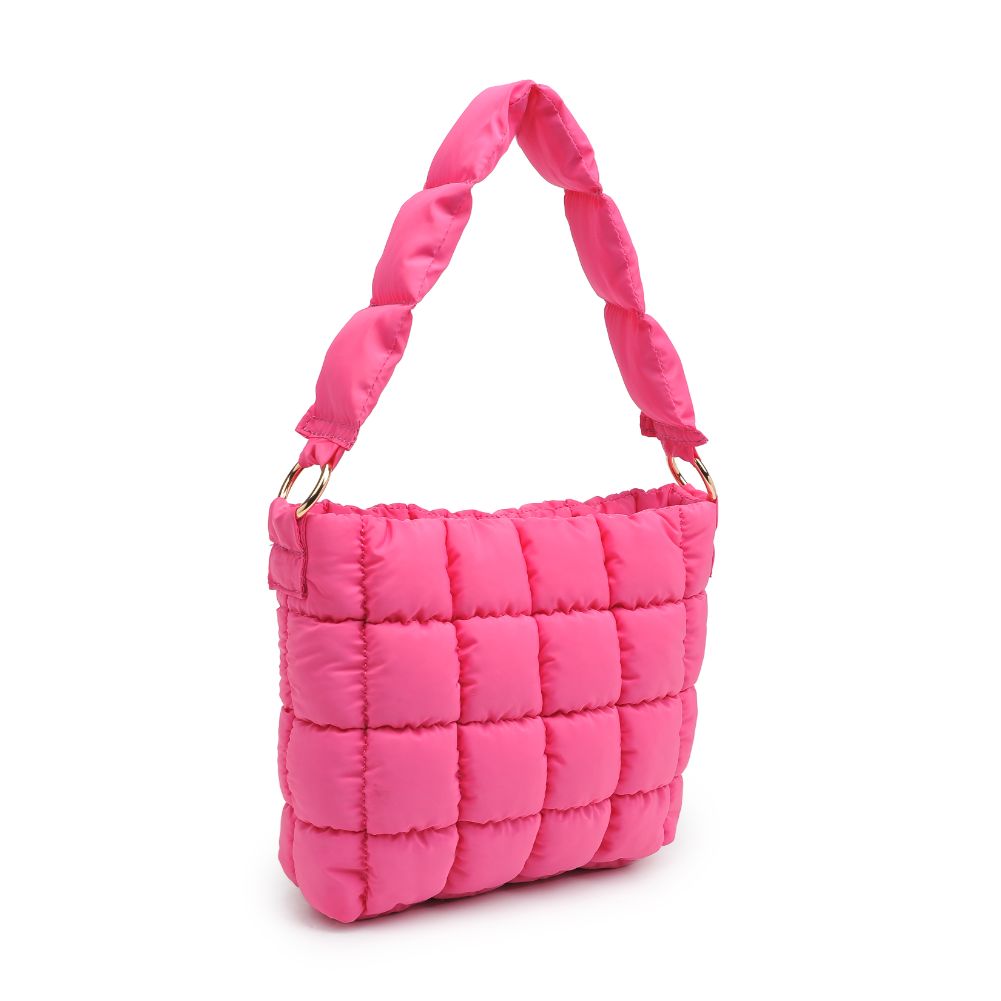 Product Image of Urban Expressions Wylie - Quilted Nylon Hobo 840611108173 View 6 | Magenta