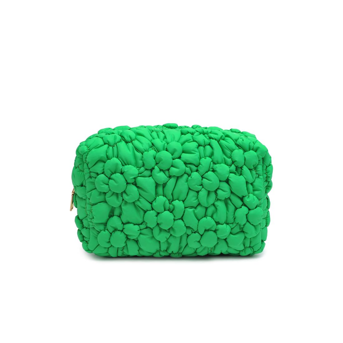 Product Image of Urban Expressions Flora Pop - Nylon Cosmetic Pouch 840611144201 View 5 | Kelly Green