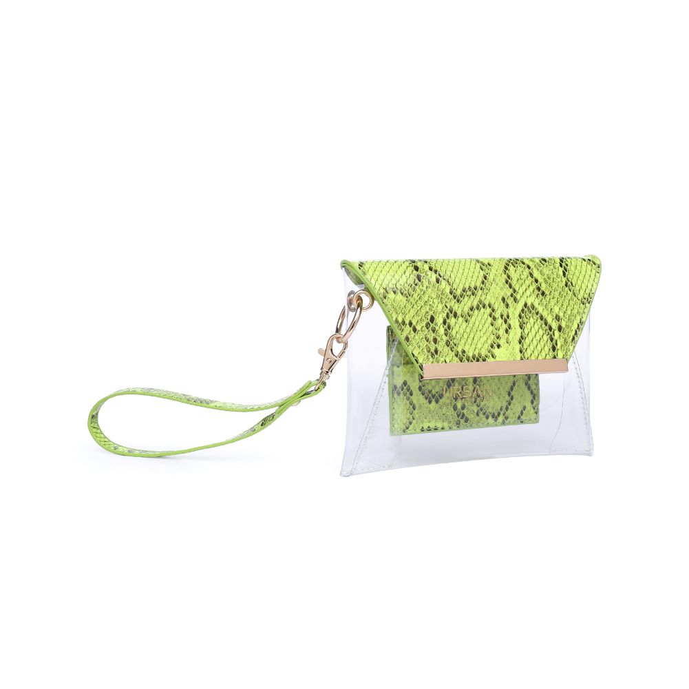 Product Image of Urban Expressions Reese - Neon Snake Wristlet 840611163455 View 6 | Neon Yellow