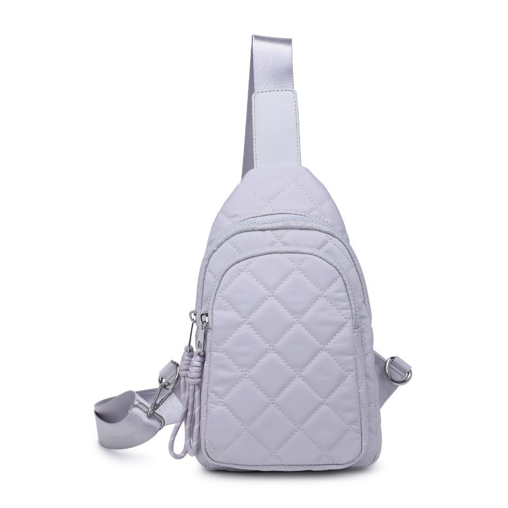 Product Image of Urban Expressions Ace - Quilted Nylon Sling Backpack 840611101716 View 5 | Grey