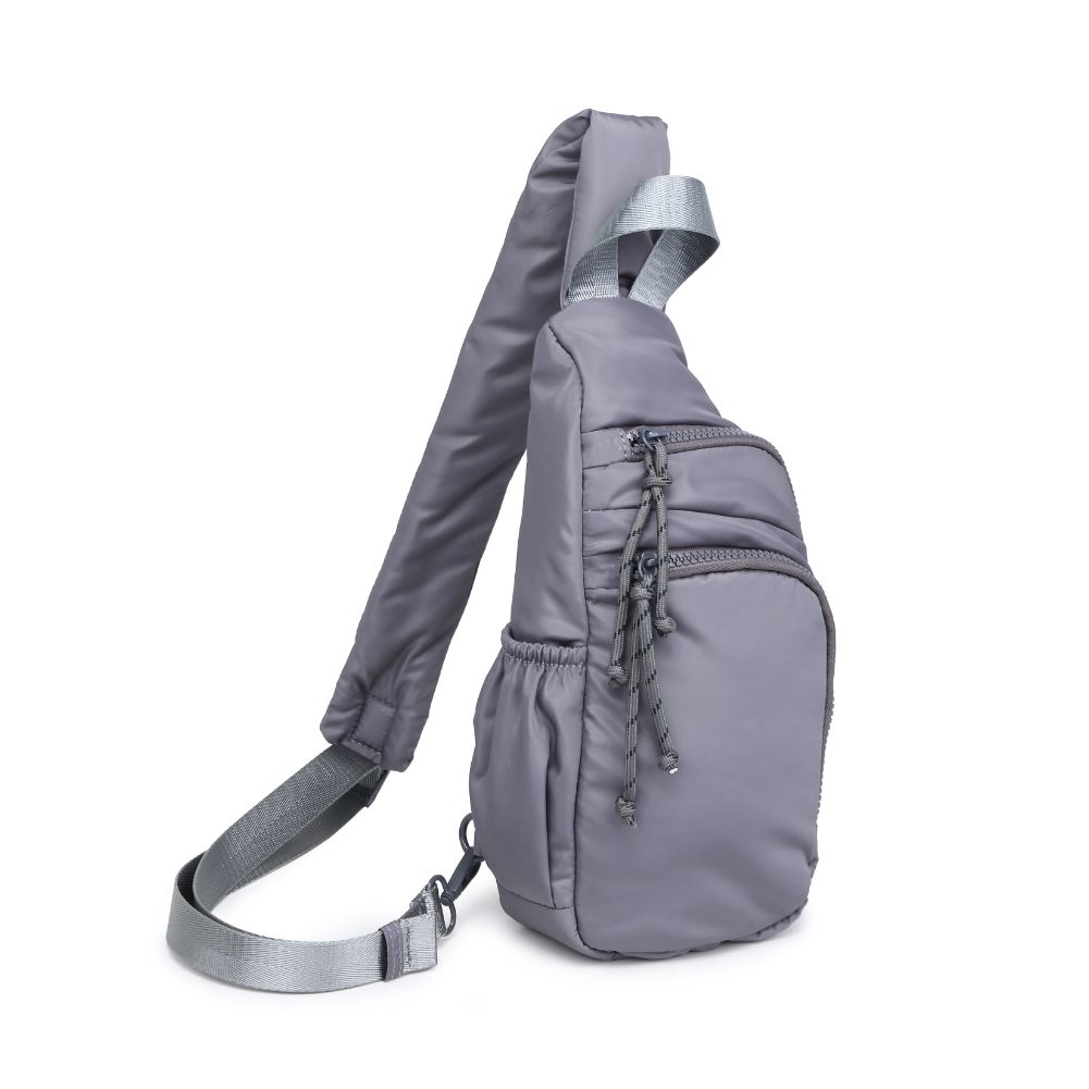 Product Image of Urban Expressions Parc Sling Backpack 840611114433 View 6 | Grey