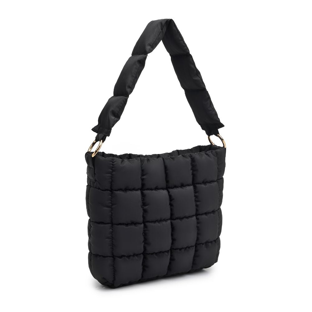 Product Image of Urban Expressions Wylie - Quilted Nylon Hobo 840611108159 View 6 | Black