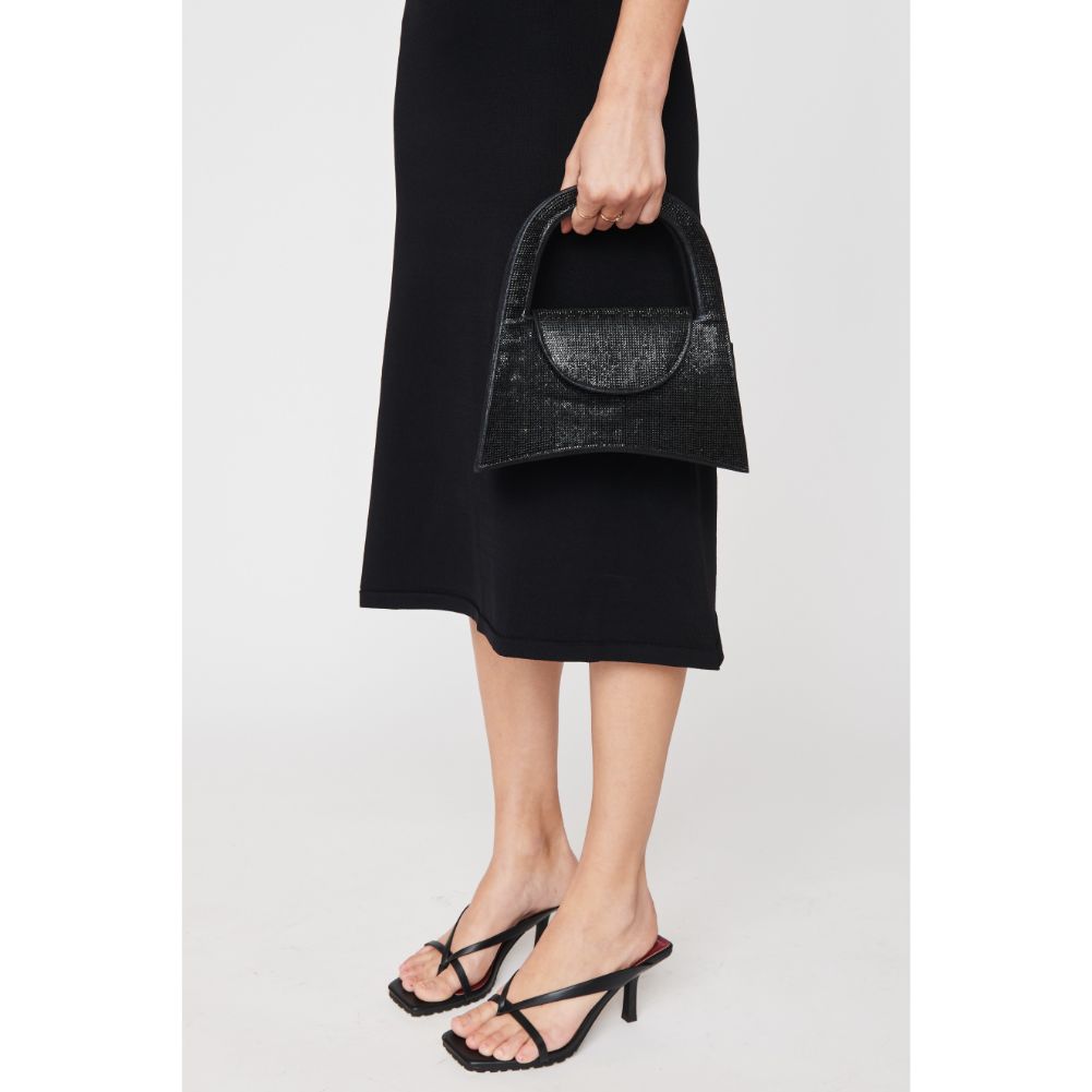 Woman wearing Black Urban Expressions Gamora Evening Bag 840611102898 View 1 | Black