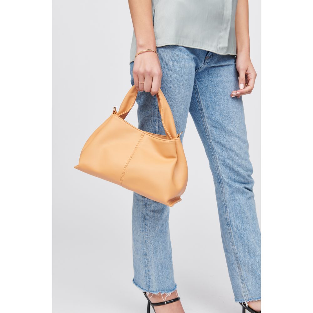 Woman wearing Peach Urban Expressions Nancy Shoulder Bag 818209016841 View 1 | Peach