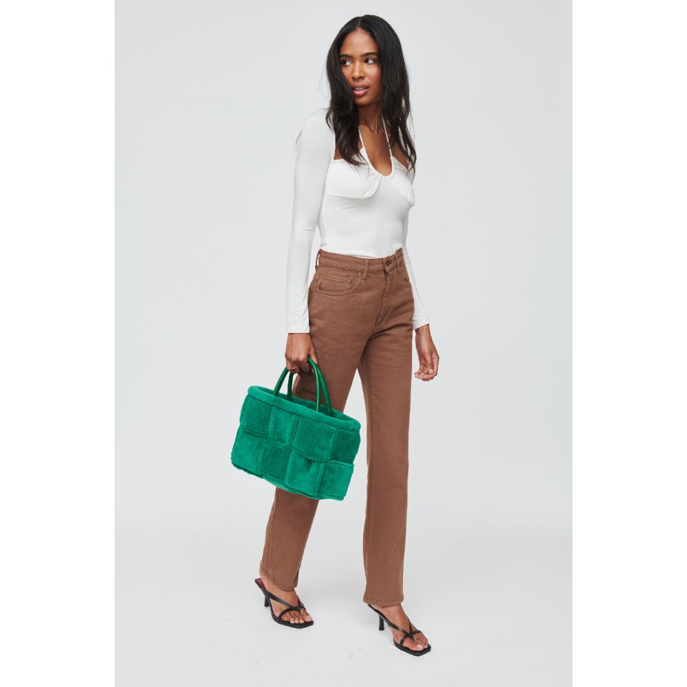 Woman wearing Green Urban Expressions Malvina Tote 840611102669 View 2 | Green