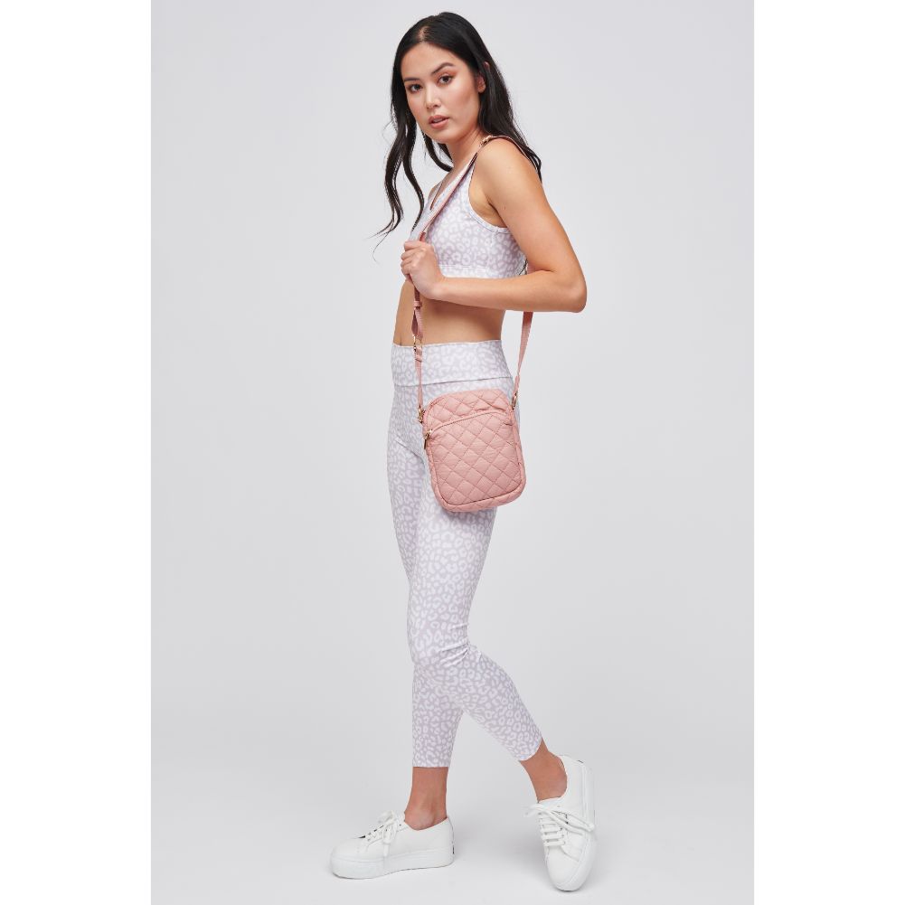 Woman wearing Pastel Pink Urban Expressions Lane Crossbody 840611182722 View 4 | Pastel Pink