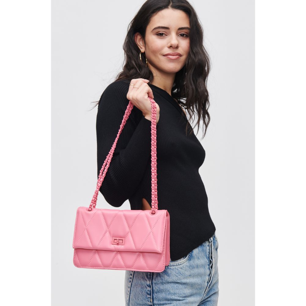 Woman wearing Barbi Urban Expressions Yelena Crossbody 840611118646 View 2 | Barbi