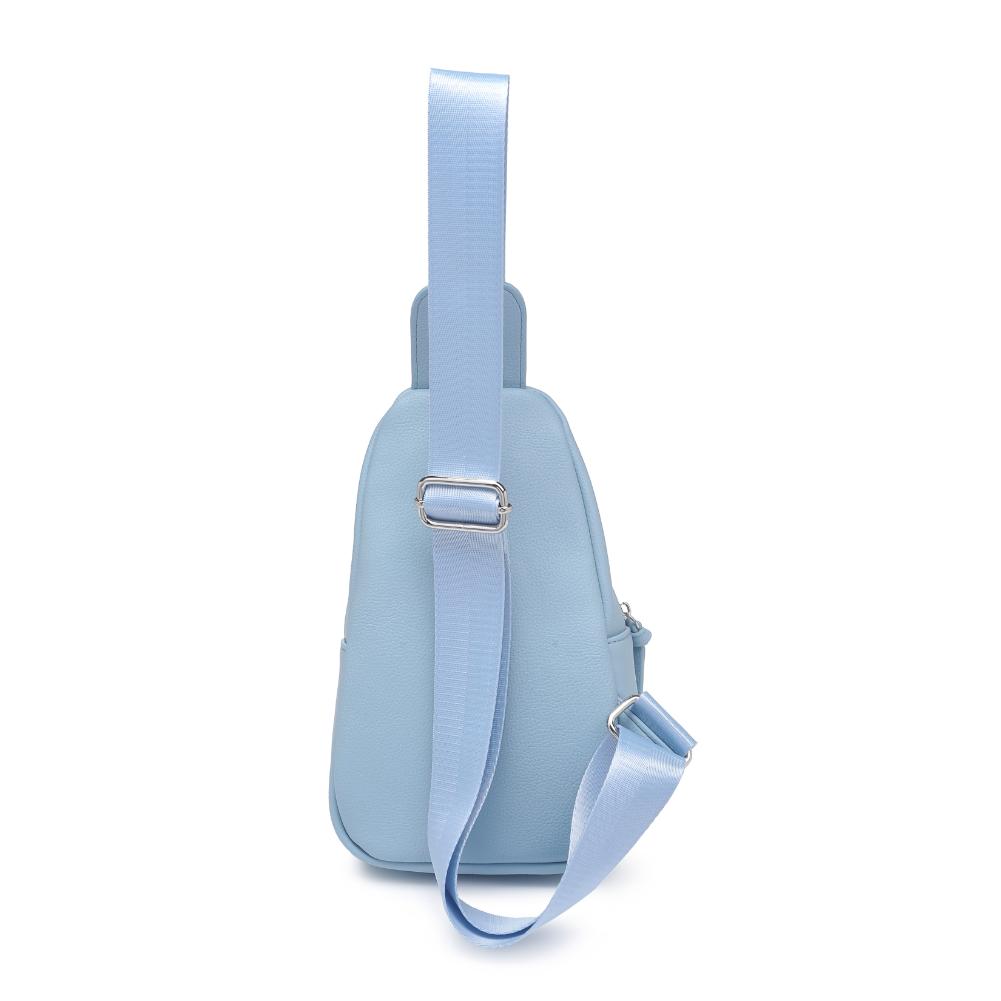 Product Image of Urban Expressions Emille Sling Backpack 840611191557 View 6 | Sky Blue