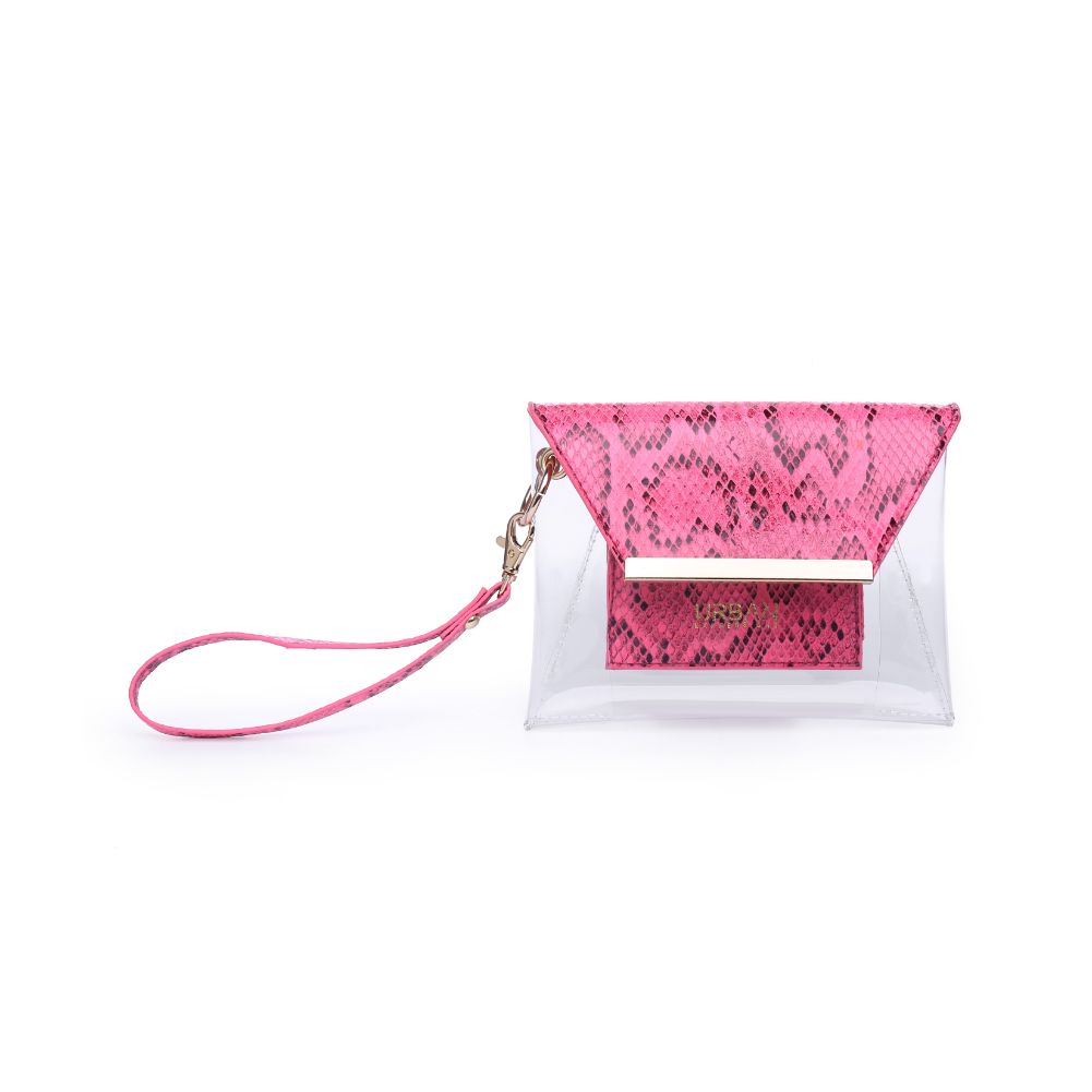 Product Image of Urban Expressions Reese - Neon Snake Wristlet 840611163462 View 5 | Neon Pink