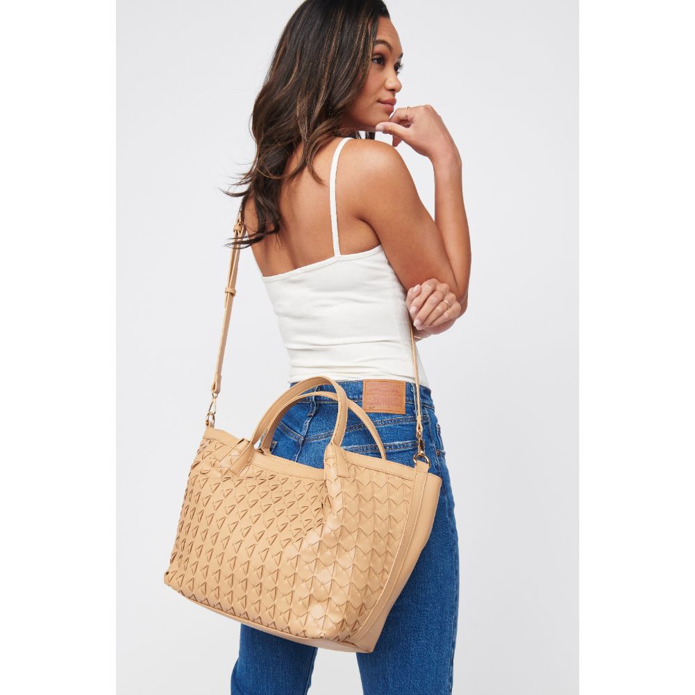 Woman wearing Natural Urban Expressions Ivanna Tote 840611100030 View 4 | Natural