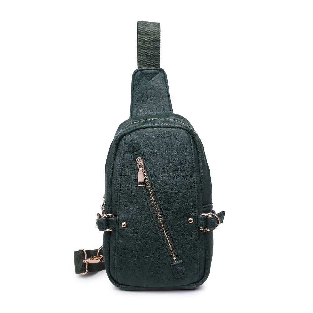 Product Image of Urban Expressions Micah Sling Backpack 840611108807 View 5 | Emerald