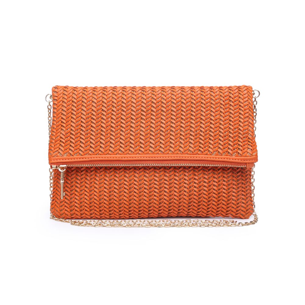 Product Image of Urban Expressions Carrie Clutch 840611170880 View 5 | Orange