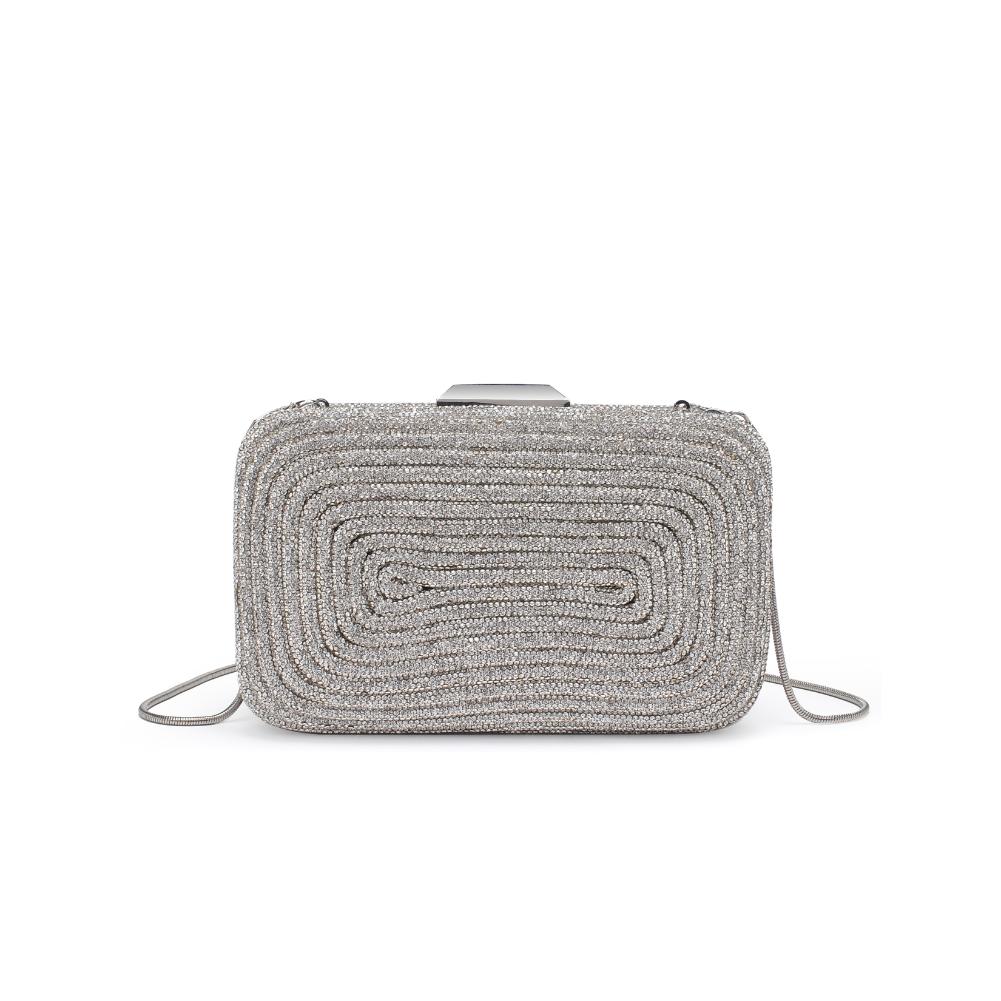 Product Image of Urban Expressions Shireen Evening Bag 840611193933 View 5 | Silver