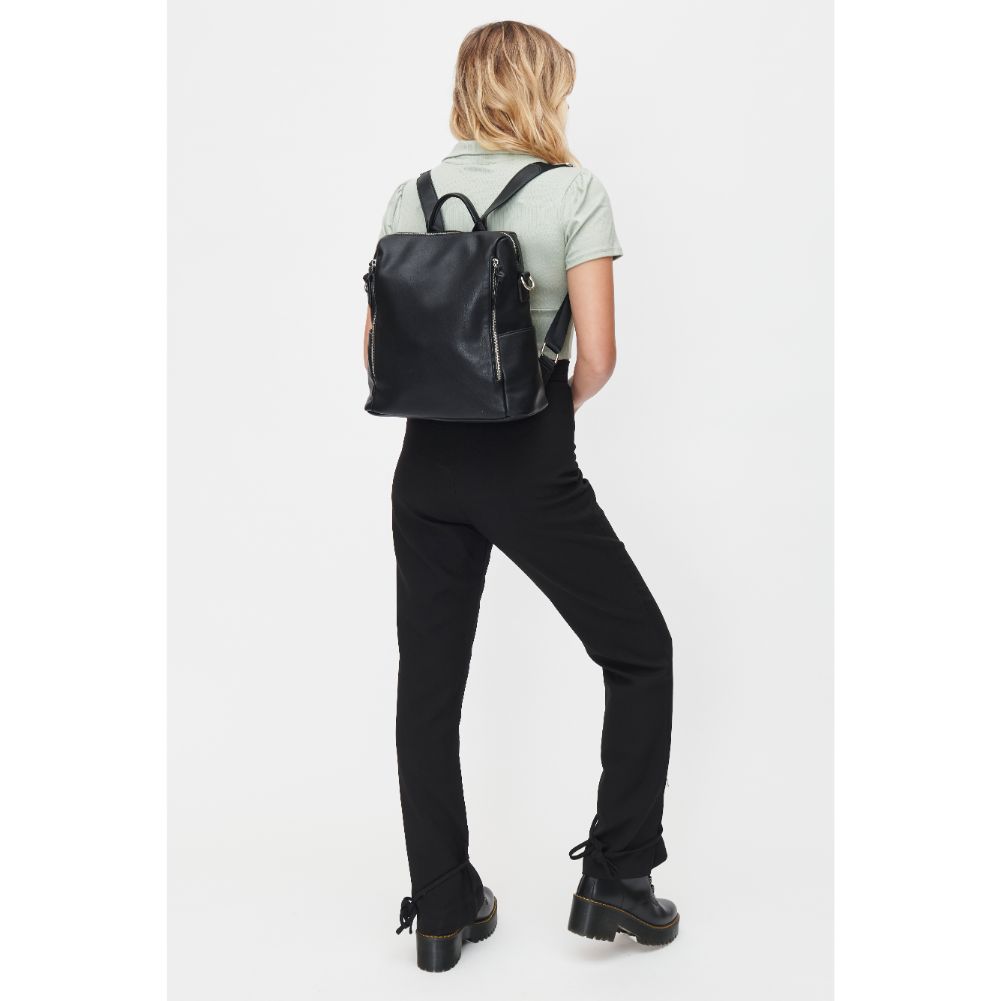 Woman wearing Black Urban Expressions Edie Backpack 818209010276 View 3 | Black