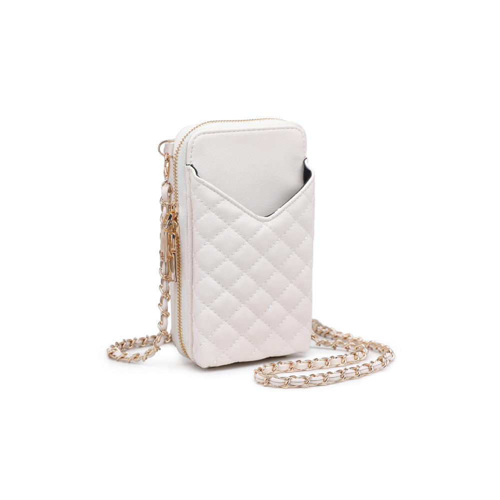 Product Image of Urban Expressions Bodie Cell Phone Crossbody 840611123350 View 6 | Ivory