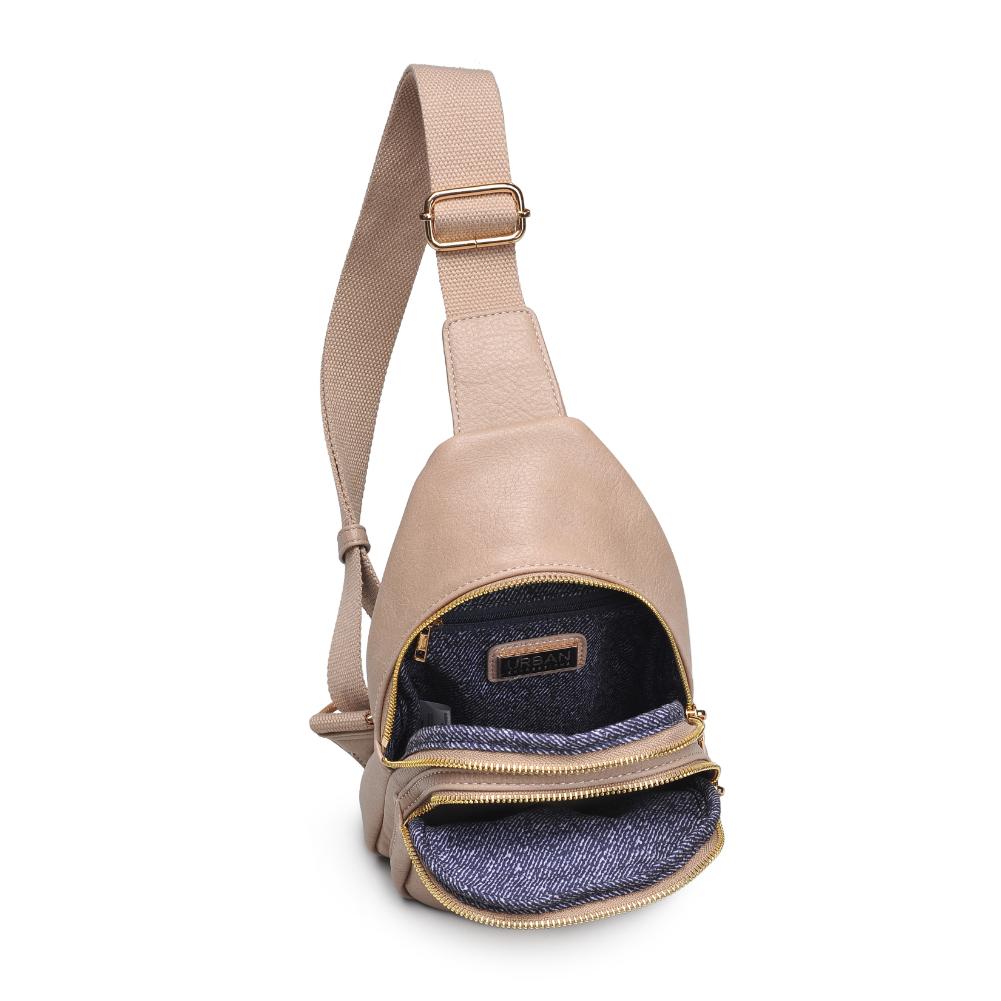 Product Image of Urban Expressions Zephyr Sling Backpack 840611193308 View 8 | Natural