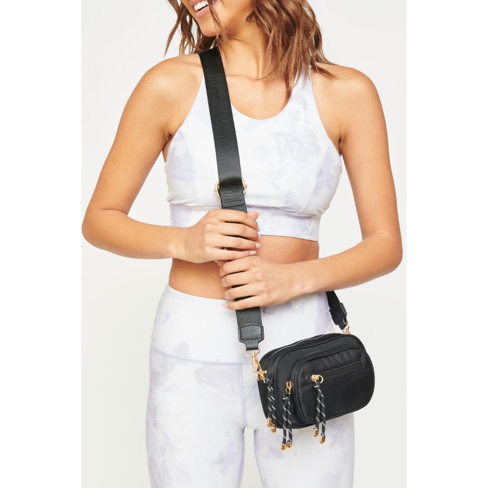 Woman wearing Black Urban Expressions Kate Crossbody 840611177599 View 1 | Black