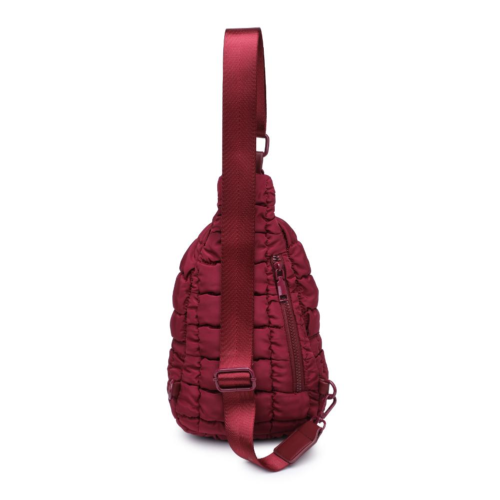 Product Image of Urban Expressions Bristol Sling Backpack 840611194091 View 7 | Burgundy