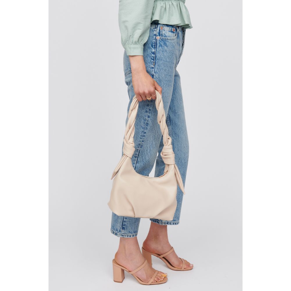 Woman wearing Almond Urban Expressions Corey Shoulder Bag 818209016353 View 2 | Almond