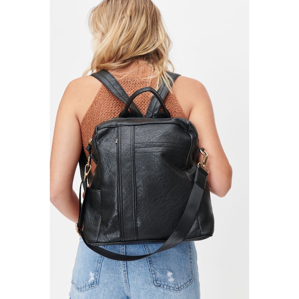 Woman wearing Black Urban Expressions Everett Backpack 818209010238 View 1 | Black