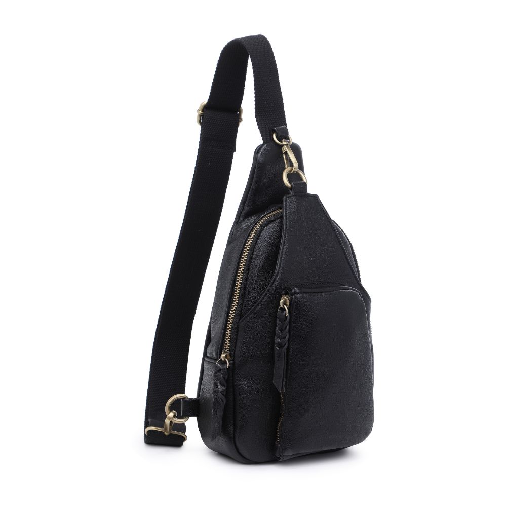 Product Image of Urban Expressions Wendall Sling Backpack 840611107206 View 6 | Black