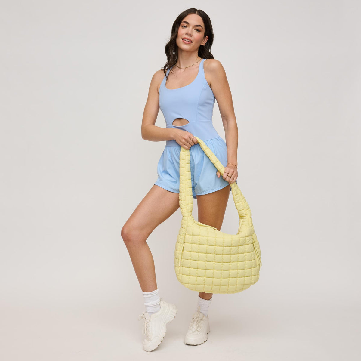 Woman wearing Butter Urban Expressions Leda Hobo 840611142696 View 3 | Butter