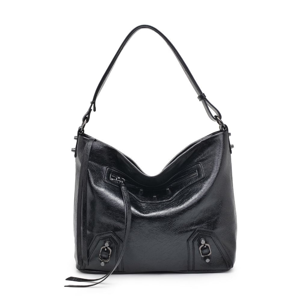 Product Image of Urban Expressions Yolonda Hobo 840611105646 View 5 | Black