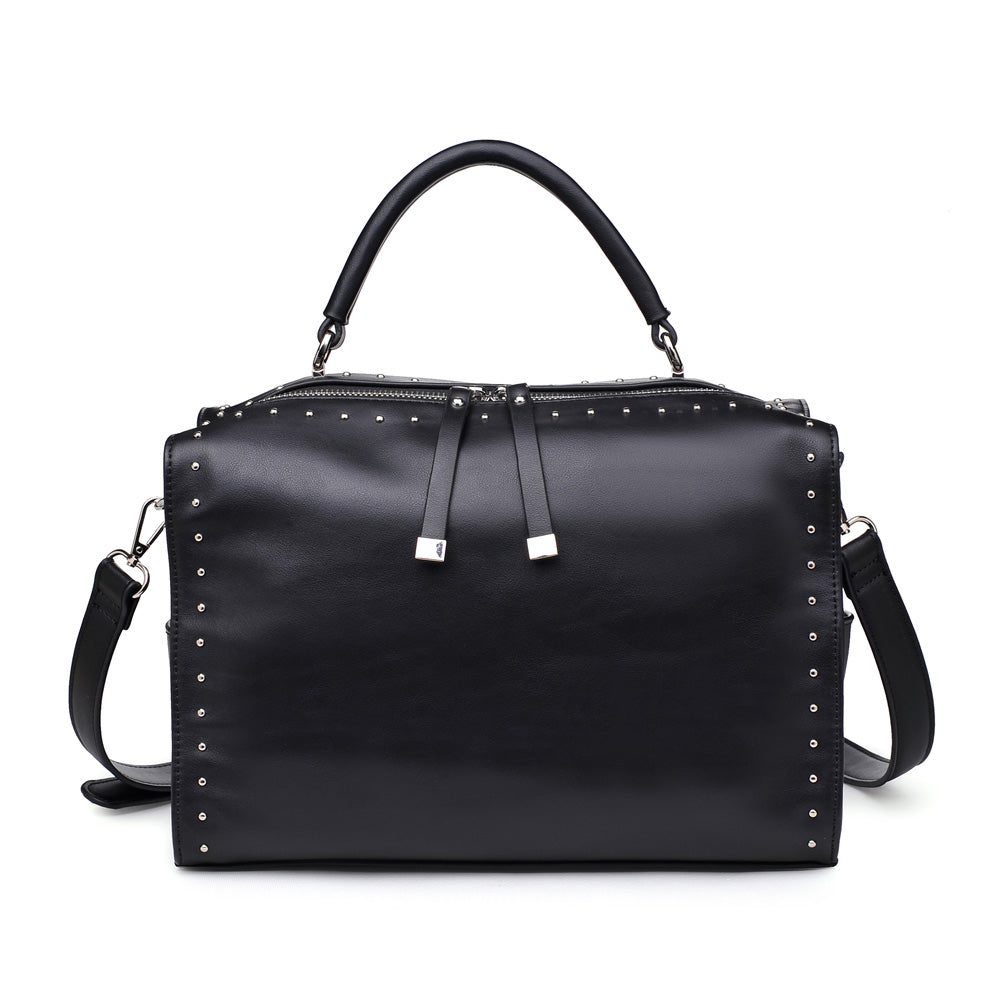 Product Image of Urban Expressions Madden Satchel 840611153739 View 5 | Black
