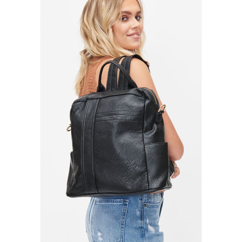 Woman wearing Black Urban Expressions Everett Backpack 818209010238 View 2 | Black