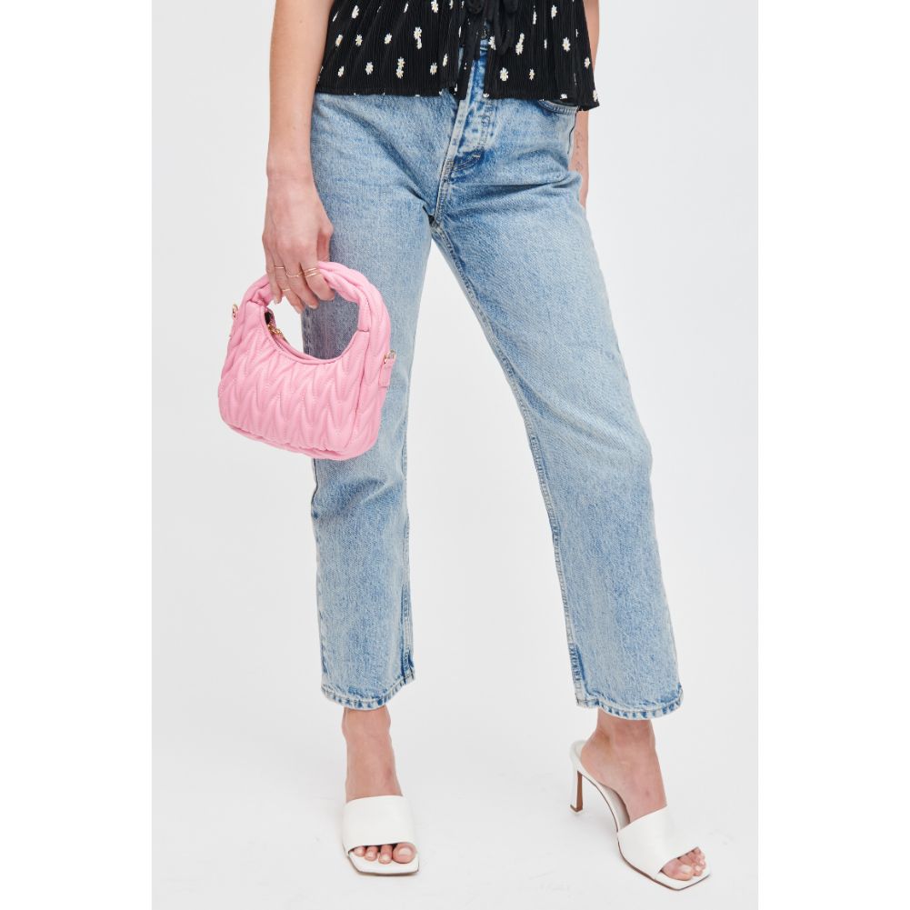 Woman wearing Cotton Candy Urban Expressions Persephone Crossbody 840611107008 View 2 | Cotton Candy