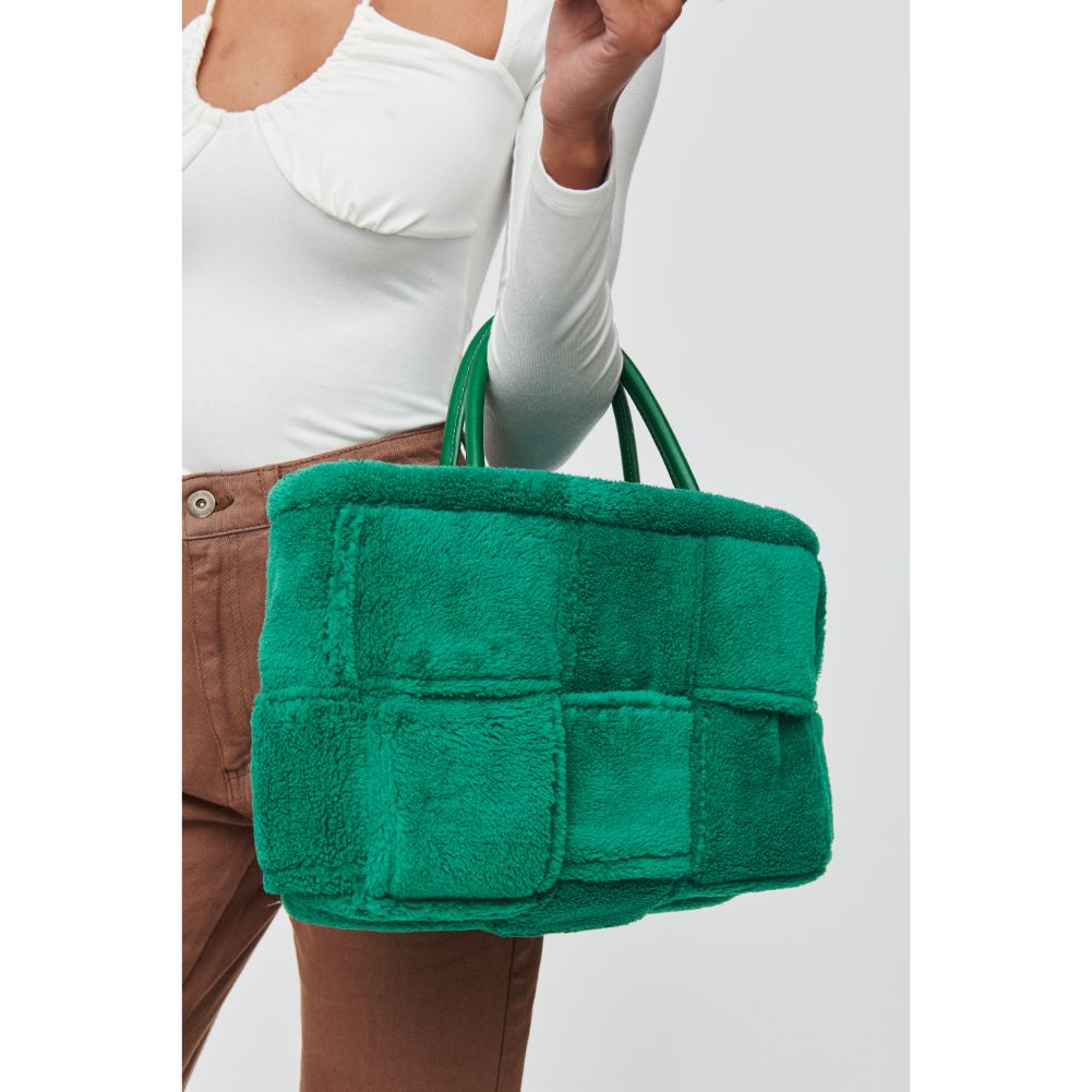 Woman wearing Green Urban Expressions Malvina Tote 840611102669 View 4 | Green