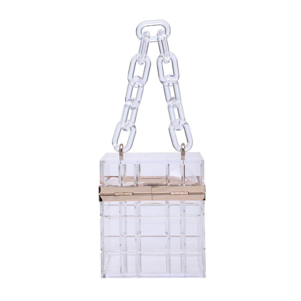 Product Image of Urban Expressions Kiari Evening Bag 840611177360 View 7 | Clear