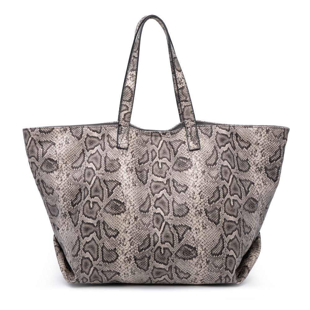 Product Image of Urban Expressions Mylah Tote 840611176448 View 5 | Black White