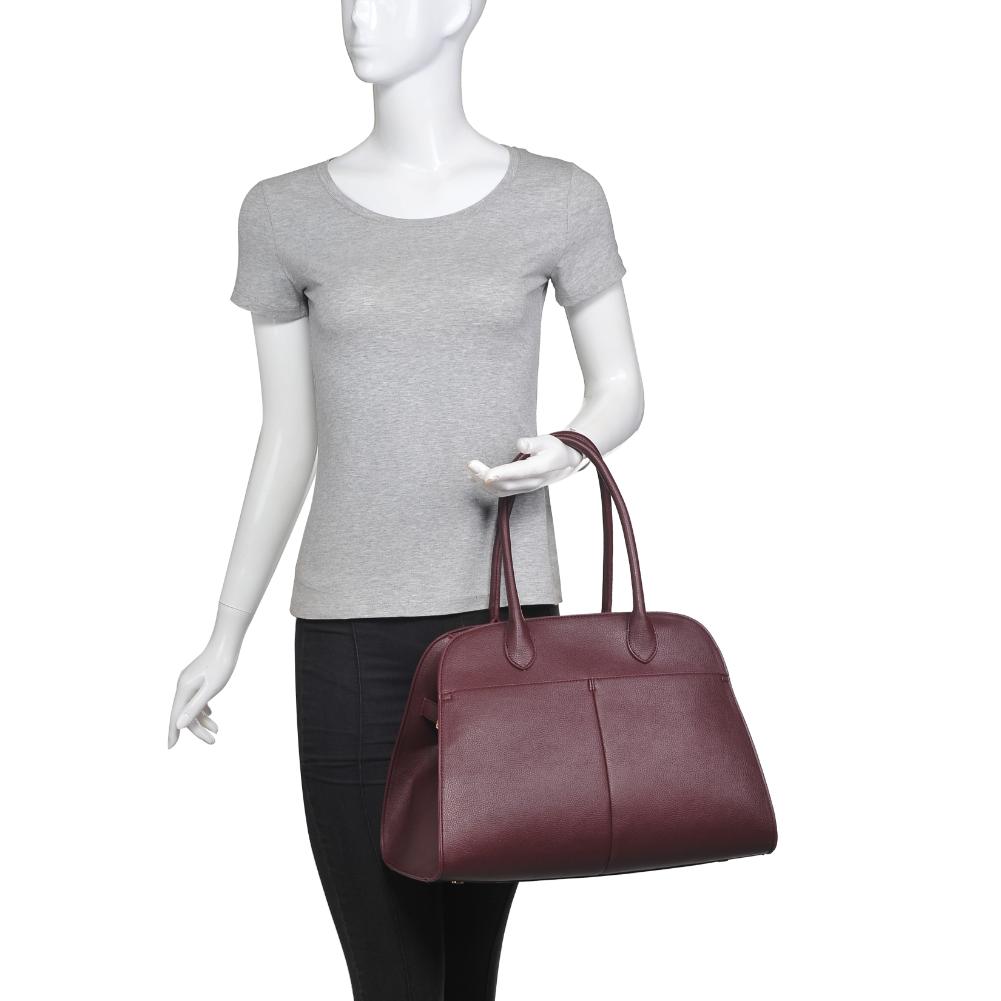 Product Image of Urban Expressions Janice Satchel 840611128133 View 5 | Burgundy