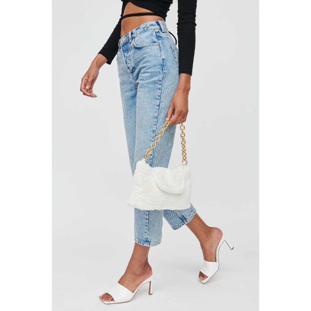 Woman wearing Oatmilk Urban Expressions Prudence Crossbody 840611103932 View 3 | Oatmilk