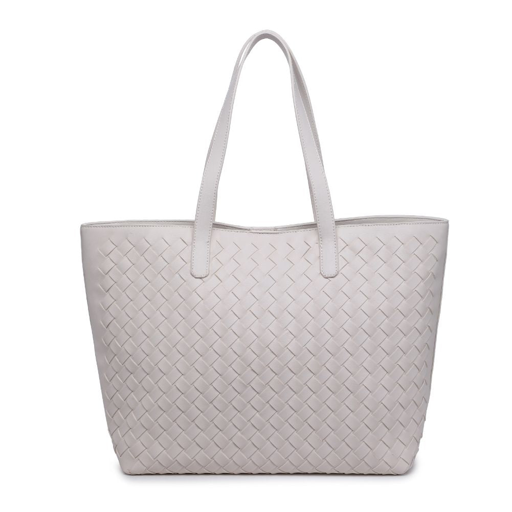 Product Image of Urban Expressions Valencia - Woven Tote 840611101617 View 5 | Cream